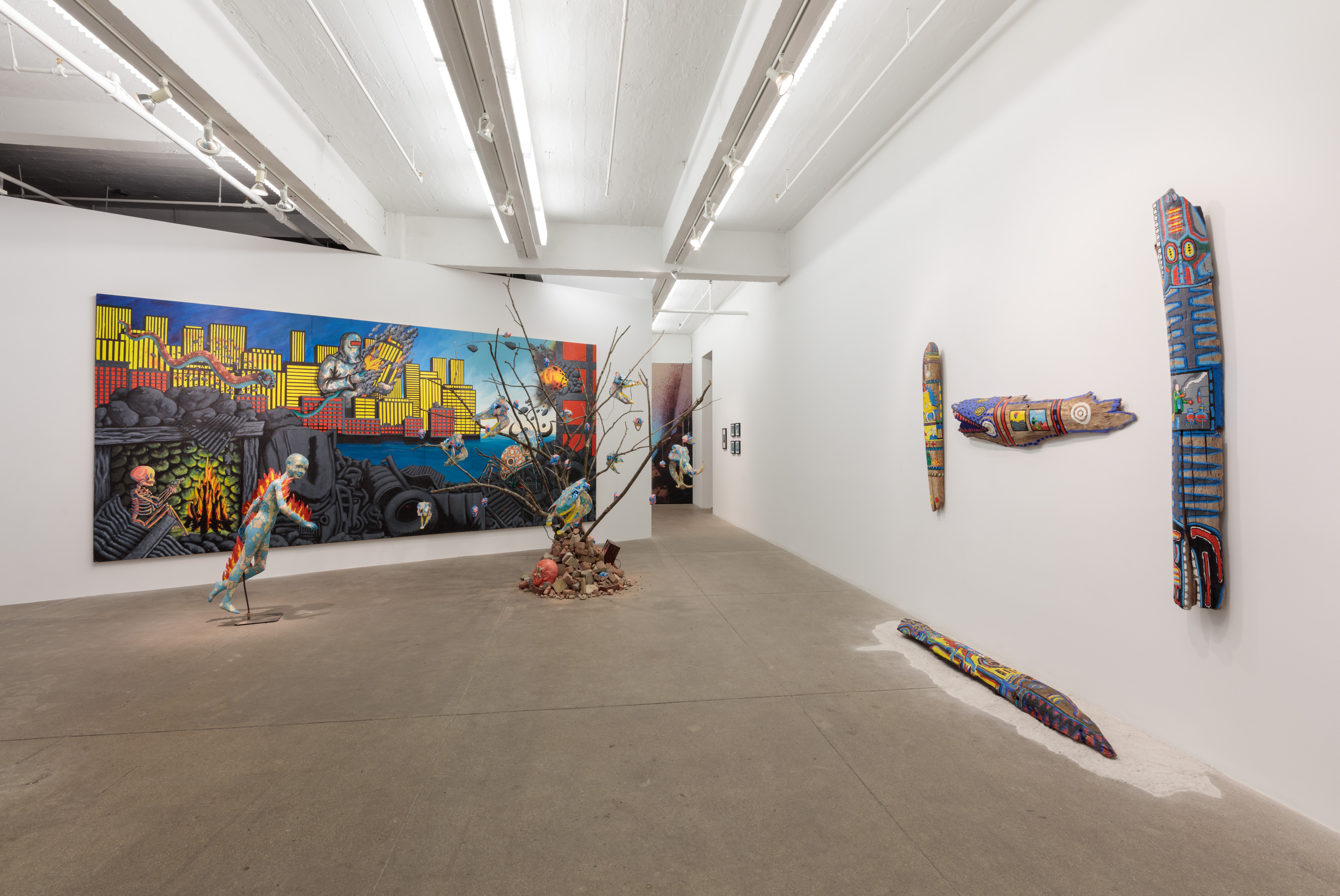 The Estate of David Wojnarowicz, Untitled (Burning Boy Installation), 1985/2018: Installation View