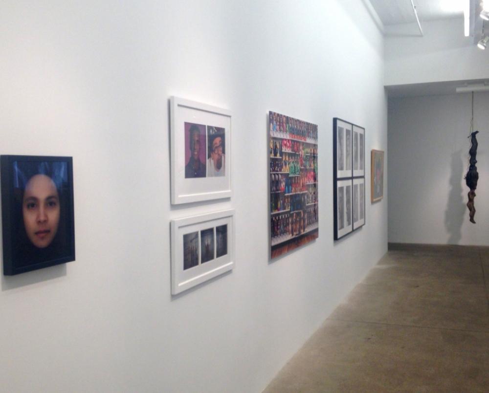 Installation view from left: Nancy Burson, COLORS Magazine, Lehndorff & Trulzsch, Bolin and Alison Saar