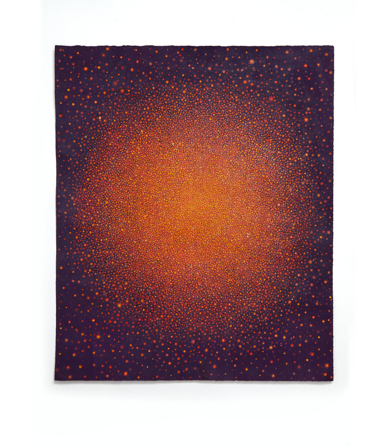 Untitled (Orange Sun on Purple) 