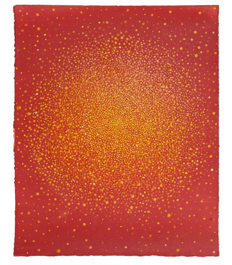 Untitled (Yellow Sun on Orange)