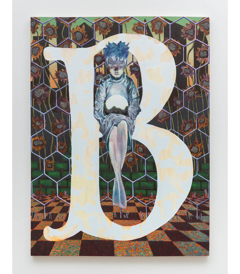 Initial B and the Transformative Power of Symbolism in Storytelling, 2020 oil on canvas over panel 64 x 48 ins.