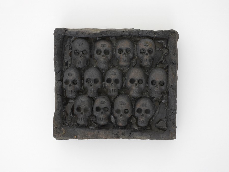 Untitled (Thirteen Skull Plaque) 1971