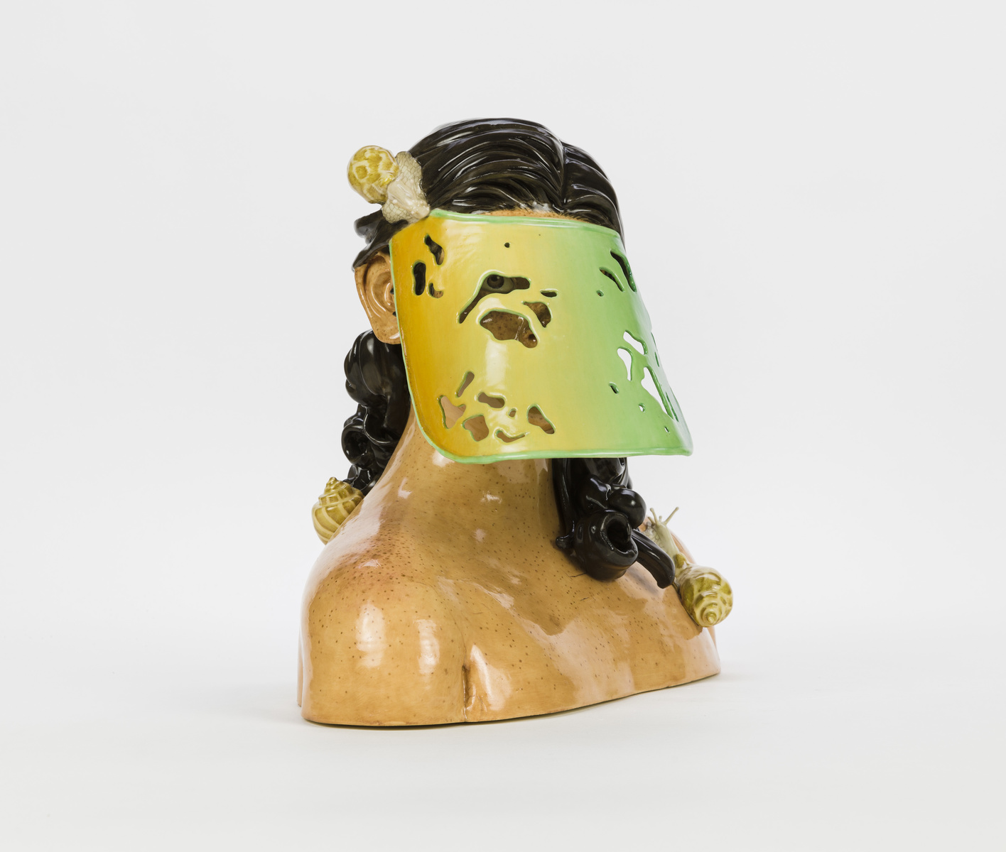 Untitled (visor bust), 2019