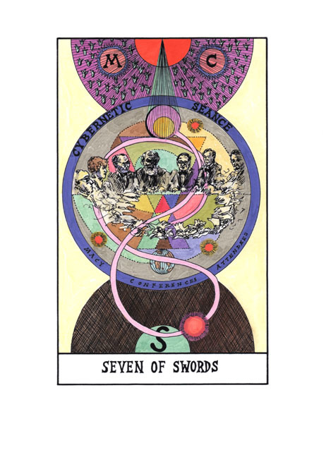 Seven of Swords- Cybernetic Seance  (tarot) 2009-11