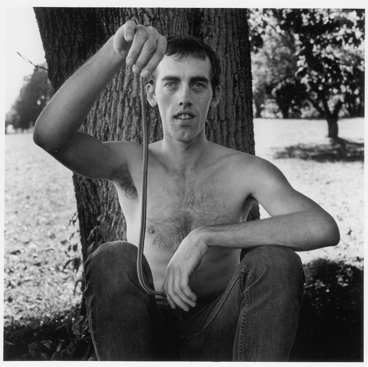 David Wojnarowicz with a Snake