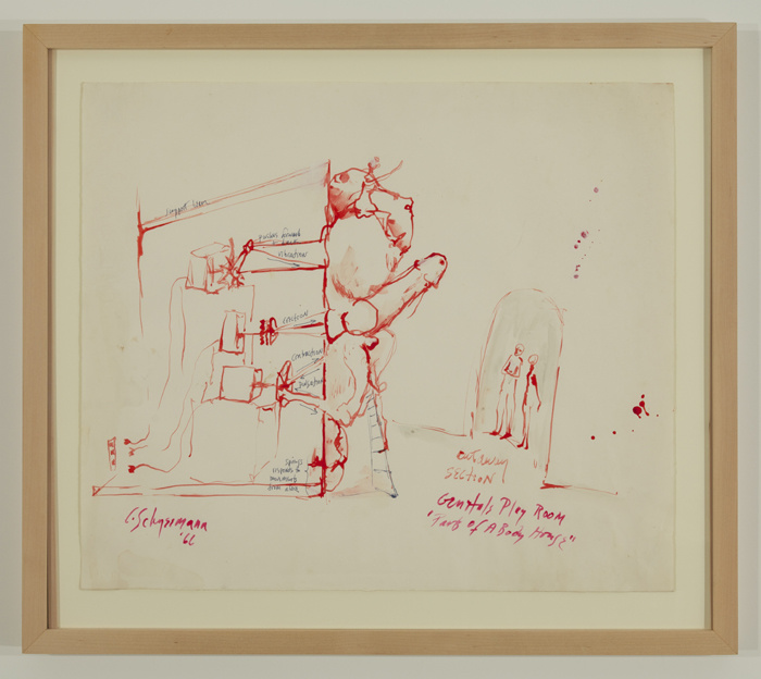 Parts of a Body House a) Genitals Playroom (cutaway section) 1966