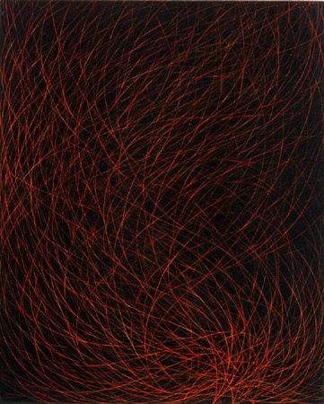 untitled red bush, black 2001 