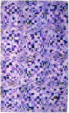 Untitled from the Tapestry Series (blue geometric) 2006